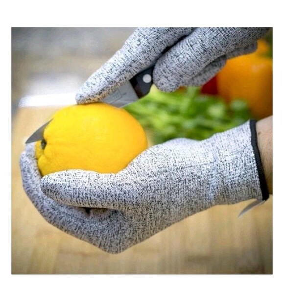 Protective Cut Resistant Gloves Level 5 Certified Safety Meat Cut Wood Carving - Picture 2 of 16